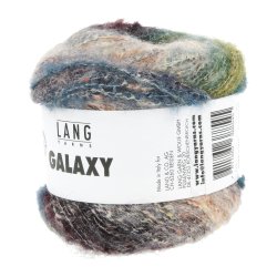 Lang Yarns - Galaxy Fv. 06 Sort/Gr�n/Beige Multi