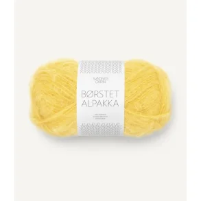 Sandnes - Brstet Alpakka Farve 2016 Solgul