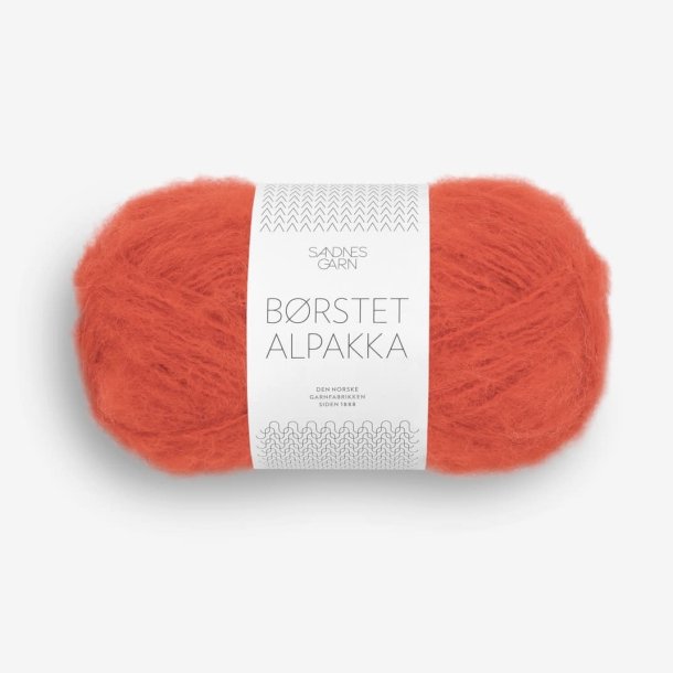 Sandnes - Brstet Alpakka Fv. 3819 Spicy orange