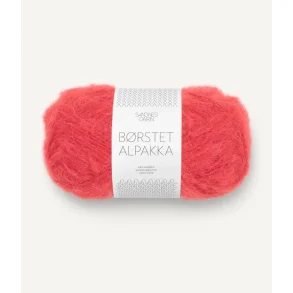Sandnes - Brstet Alpakka Farve 4008 Poppy