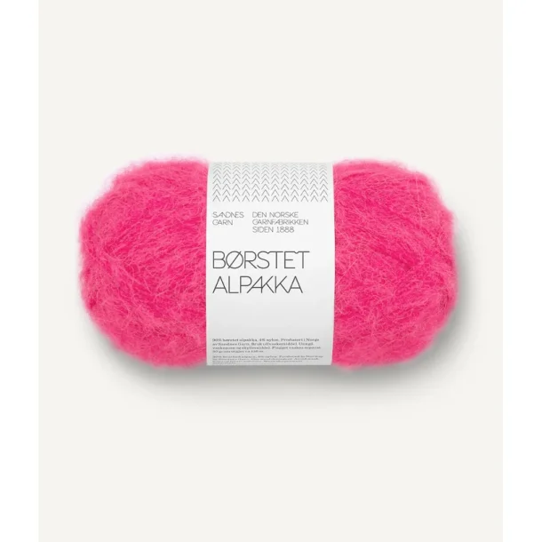 Sandnes - B�rstet Alpakka Fv. 4518 Hot Pink