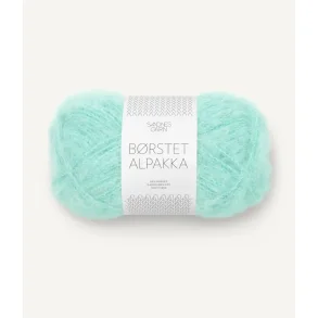Sandnes - Brstet Alpakka Farve 7213 Bl Turkis. 
