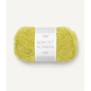 Sandnes - Brstet Alpakka Farve 9825 Sunny Lime. 