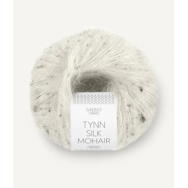 Sandnes - Tynn silk Mohair Fv. 1199 Salt`n Pepper Tweed