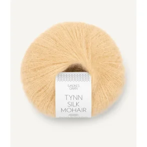Sandnes - Tynn silk Mohair Farve 2122 Gul Mnesten