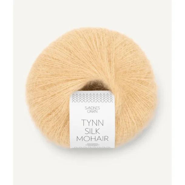 Sandnes - Tynn silk Mohair Fv. 2122 Gul Mnesten