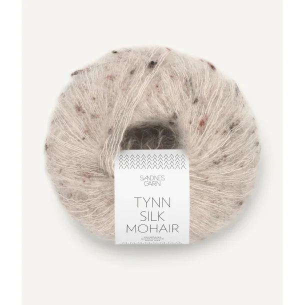 Sandnes - Tynn silk Mohair Fv. 2600 Greige Tweed