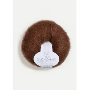 Sandnes - Tynn silk Mohair Farve 3072 M�rk Brun