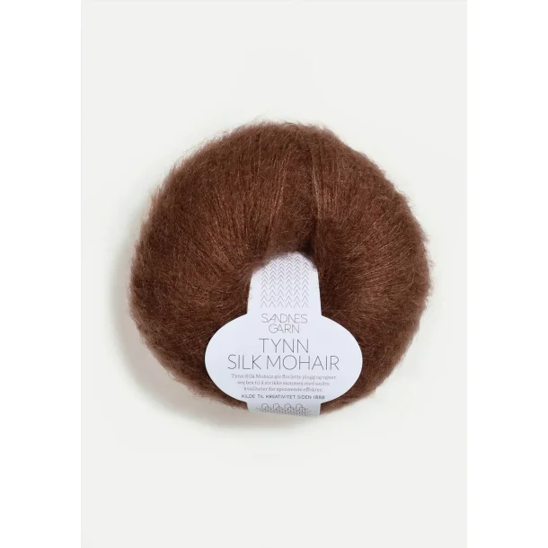 Sandnes - Tynn silk Mohair Farve 3072 M�rk Brun