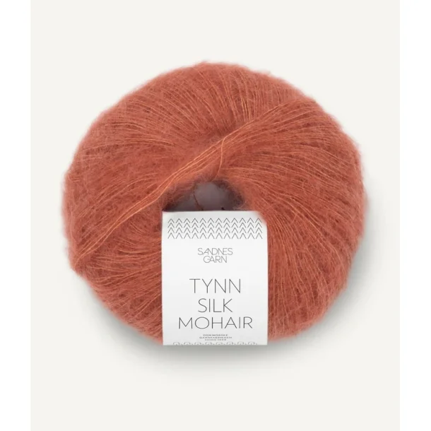 Sandnes - Tynn silk Mohair Fv 3535 Lys Kobberbrun