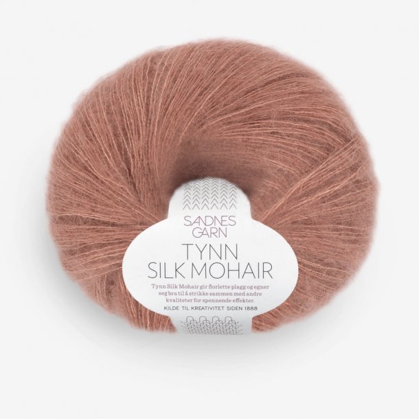 Sandnes - Tynn silk Mohair Fv. 3553 Stvet Blommerosa