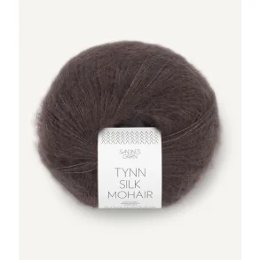 Sandnes - Tynn silk Mohair Fv. 3880 Mrk Chokolade
