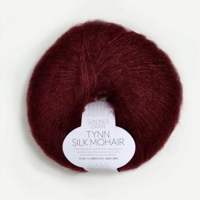 Sandnes - Tynn silk Mohair Farve 4054 Dyb Vinrd