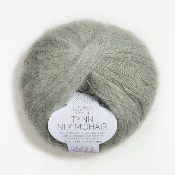 Sandnes - Silk Mohair Fv. 8521 Stvet Lys Grn