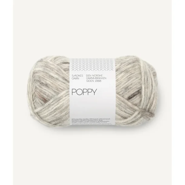 Sandnes - Poppy Fv. 1045 Grey Marble. 