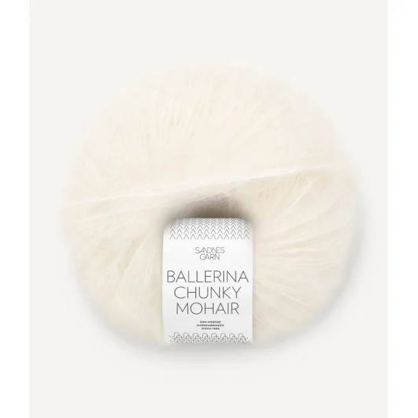 Sandnes - Ballerina Chunky Mohair Fv. 1001 White