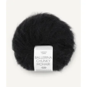 Sandnes - Ballerina Chunky Mohair Fv. 1099 Sort