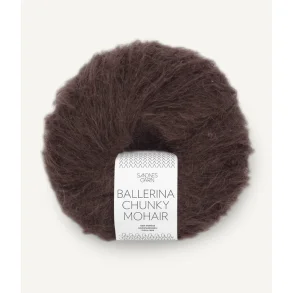 Sandnes - Ballerina Chunky Mohair Fv. 3591 Chocolate Plum. 