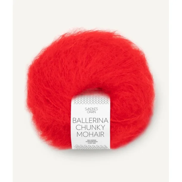 Sandnes - Ballerina Chunky Mohair Fv. 4018 Scarlet Red