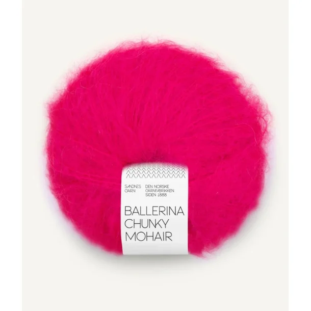 Sandnes - Ballerina Chunky Mohair Fv. 4518 Hot Pink