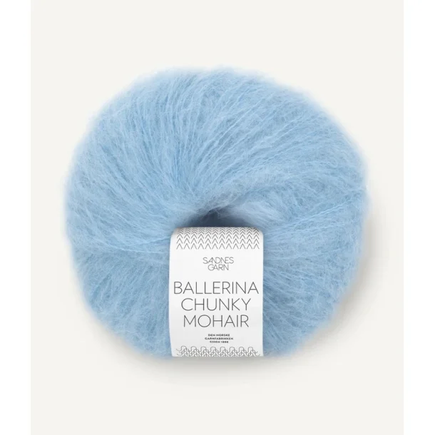 Sandnes - Ballerina Chunky Mohair Fv. 6012 Summer Sky. 