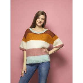 Bluse med brede striber - Cewec - Enkeltopskrift nr 1222