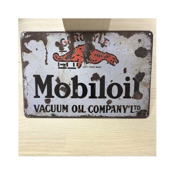 Metal Barskilt - Mobiloil... 20x30 Cm (B319)