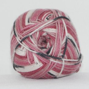 Hjertegarn - Sock 4 Strmpegarn fv 0020 Multi Print