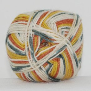 Hjertegarn - Sock 4 Strmpegarn fv 0025 Multi Print