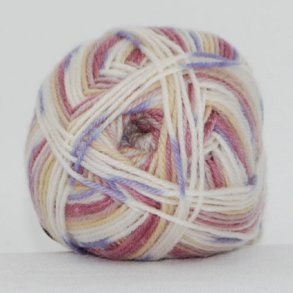 Hjertegarn - Sock 4 Strmpegarn fv 0030 Multi Print