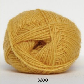 Hjertegarn - Sock 4 Strmpegarn fv 3200 Gul