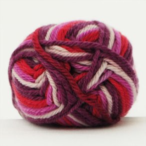 Hjertegarn- Ragg Strmpegarn Fv. 1271 Rd Multi