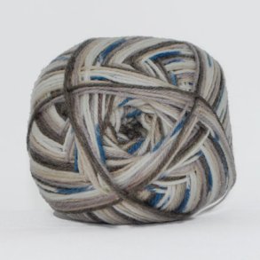 Hjertegarn - Aloe Sockwool Fv. 10 Bl/Natur/Brun Multi