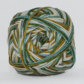 Hjertegarn - Aloe Sockwool Fv. 45 Grn/Natur/Turkis Multi