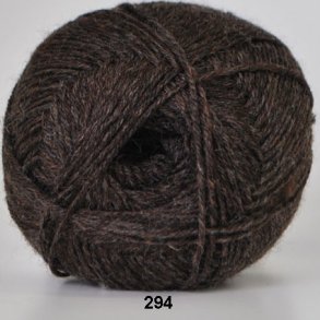 Hjertegarn - Aloe Sockwool Fv. 294 Brun Meleret