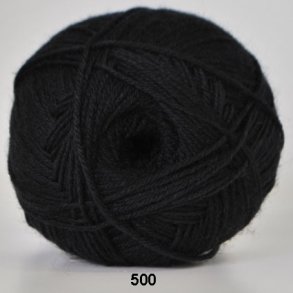 Hjertegarn - Aloe Sockwool Fv. 500 Sort