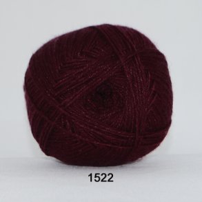 Hjertegarn - Aloe Sockwool Fv. 1522 Bordeaux
