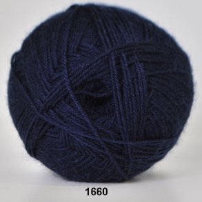 Hjertegarn - Aloe Sockwool Fv. 1660 Marine Bl