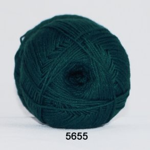 Hjertegarn - Aloe Sockwool Fv. 5655 Turkis