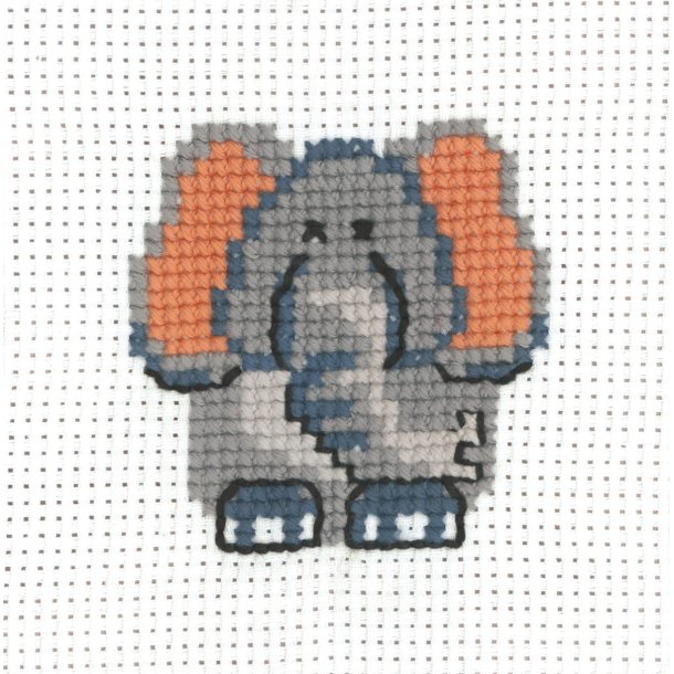Broderi Kit "My First Kid" - Elefant
