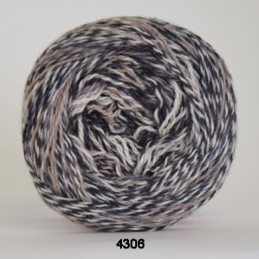 Organic 350 Wool/Cotton Farve 4306 Brun Meleret