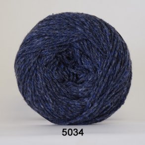 Hjertegarn - Organic Trio Fv. 5034 Mrk Jeans Bl