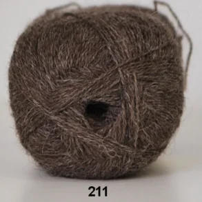 Hjertegarn - Alpaca 400 Fv. 211 Brun