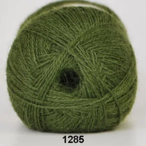 Hjertegarn - Alpaca 400 Fv. 1285 M�rk Gr�sgr�n