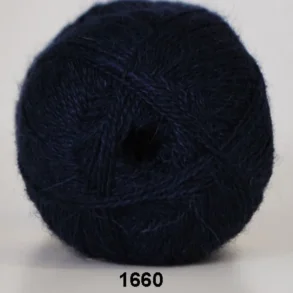 Hjertegarn - Alpaca 400 Fv. 1660 Marine Bl�