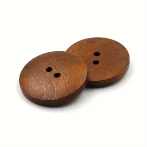 Tr�knap - 2 hul 15mm Fv. Mokka