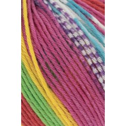 Lang Yarns - Merino 200 B�b� Color Farve 313 Gul/Lys Gr�n/R�d