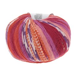 Lang Yarns - Merino 200 B�b� Color Farve 360 R�d/Orange/Lilla
