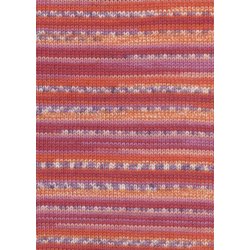 Lang Yarns - Merino 200 B�b� Color Farve 360 R�d/Orange/Lilla