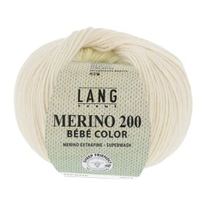 Lang Yarns - Merino 200 B�b� Color Fv. 416 Green Multi